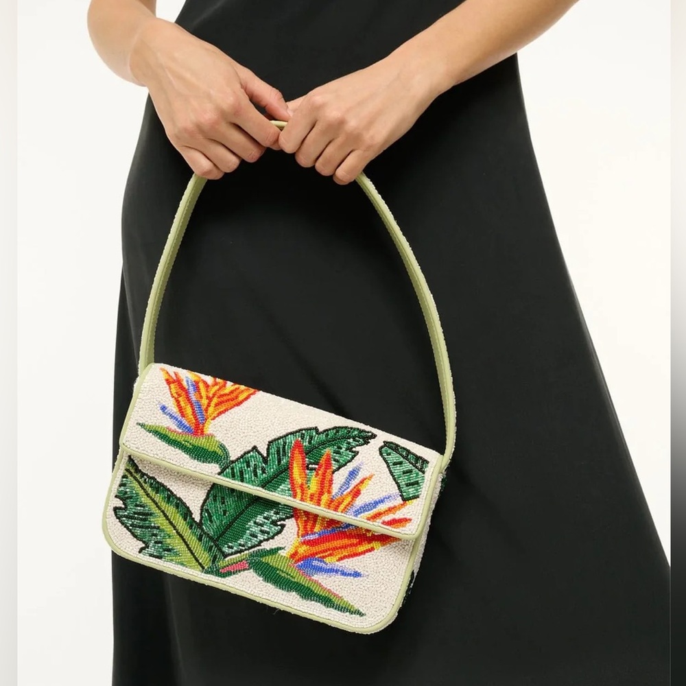 STAUD TOMMY BEADED BAG | BIRDS OF PARADISE